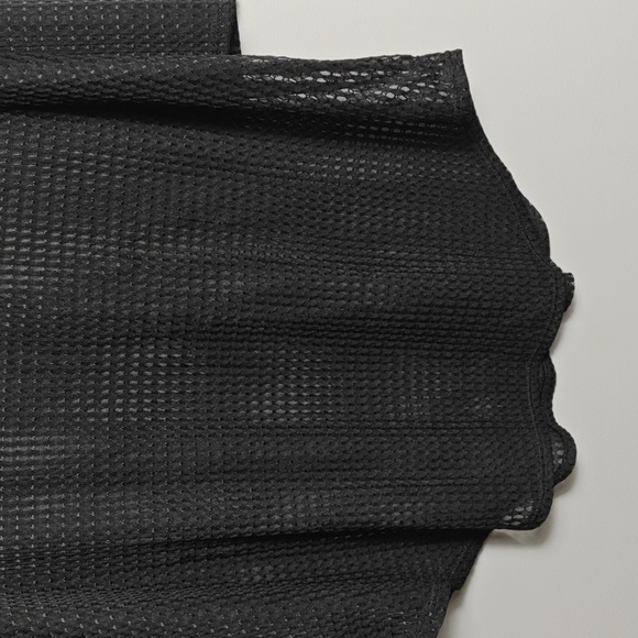 JORDAN TAYLOR Sheer Black Mesh Beach Cover Tunic Shirt Size Large - Picture 5 of 13